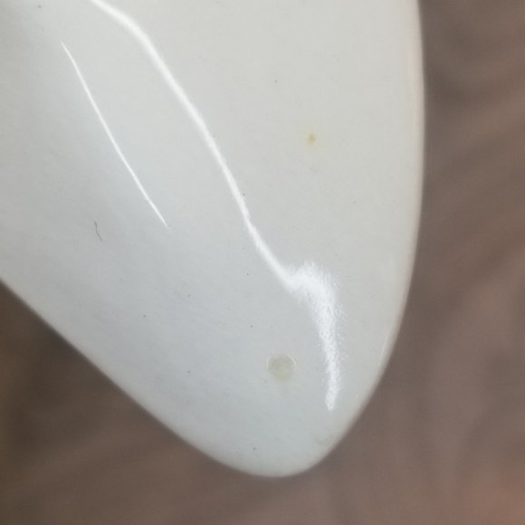 Vintage Royal Staffordshire "Tonquin" Black Cream Crescent Shaped Plate England - Picture 8 of 8